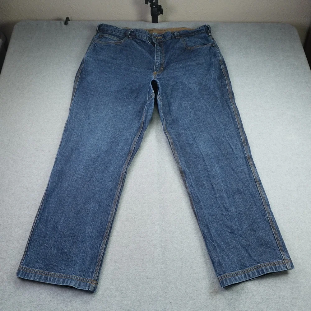 Duluth Trading Co Jeans Mens 42x30 Blue Flex Ballroom Workwear Denim